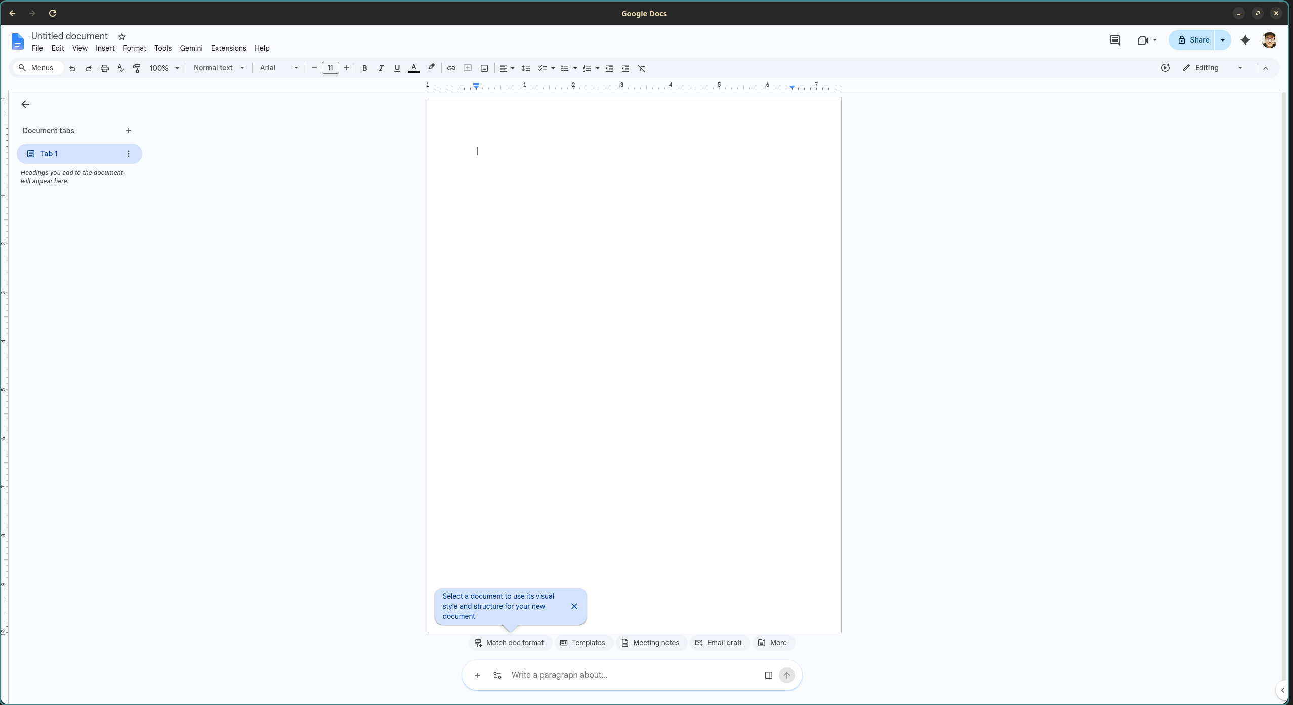 A web app rendering natively in its own GNOME window